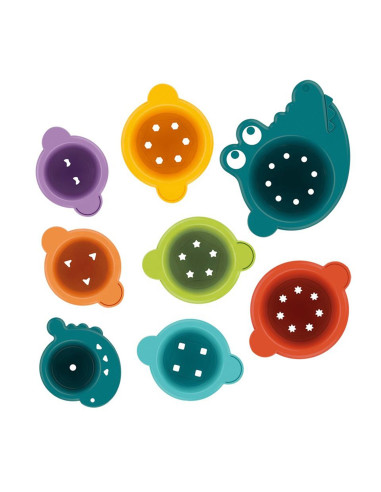 WOOPIE BABY Bath Toy Crocodile Overflow Cups