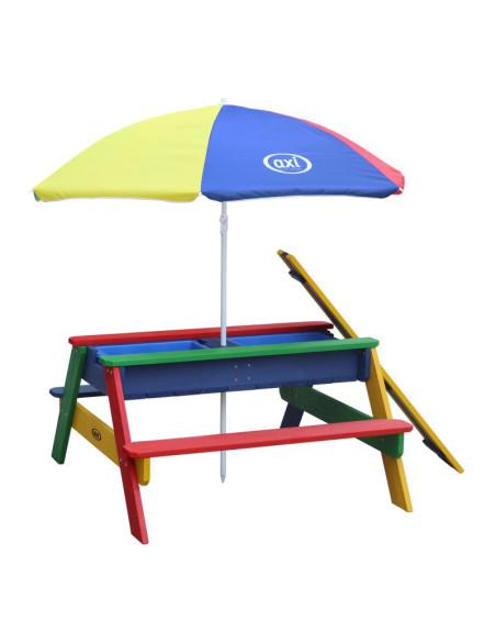 AXI spalvingas stalas su skėčiu