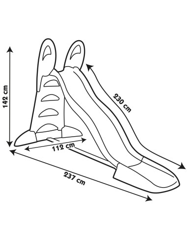 SMOBY Garden Slide Water Slide 230 cm For Children