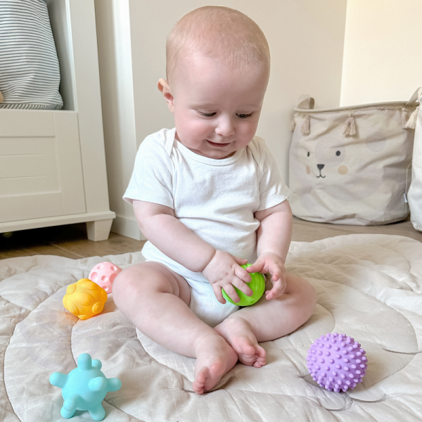 WOOPIE BABY Sensorinės išspaudimo kaladėlės 6 el. WOOPIE BABY Sensorinės išspaudimo kaladėlės 6 el.
