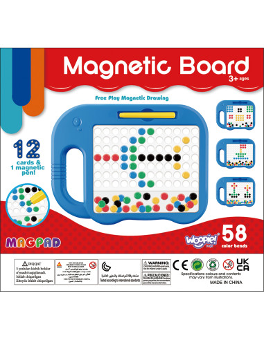 WOOPIE Magnetic Board for Children Montessori MagPad Elephant - Set of 6