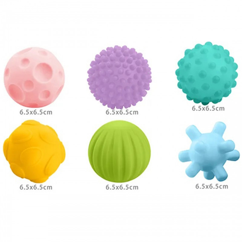 WOOPIE BABY Sensory squeeze blocks 6 el.