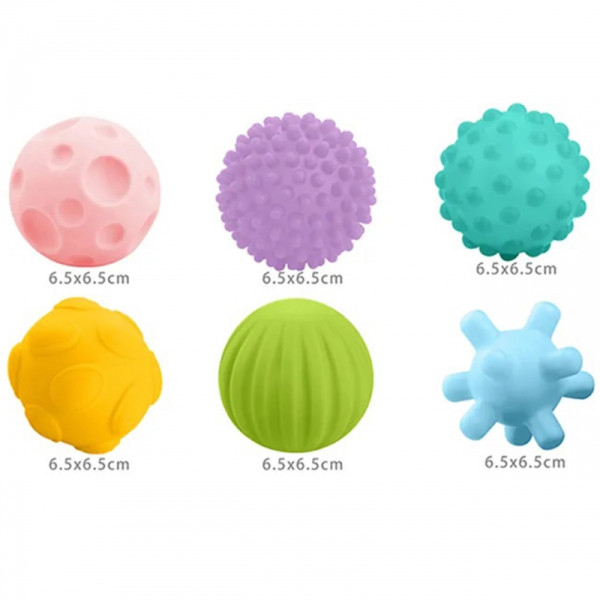 WOOPIE BABY Sensory squeeze blocks 6 el.