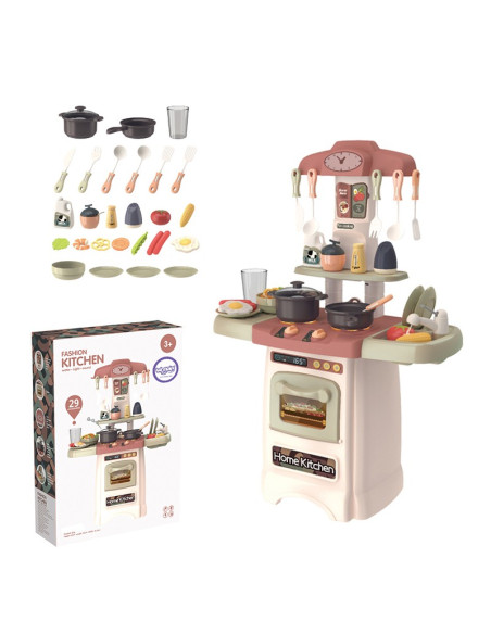 WOOPIE Fashionable Kitchen with Water Circulation Burner Light Sound + 29 Acc.