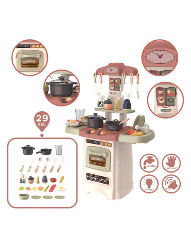 WOOPIE Fashionable Kitchen with Water Circulation Burner Light Sound + 29 Acc.