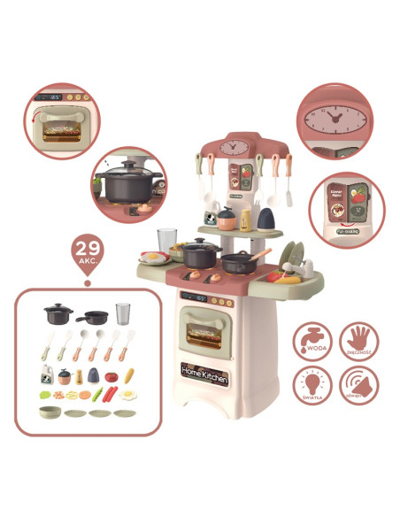 WOOPIE Fashionable Kitchen with Water Circulation Burner Light Sound + 29 Acc.