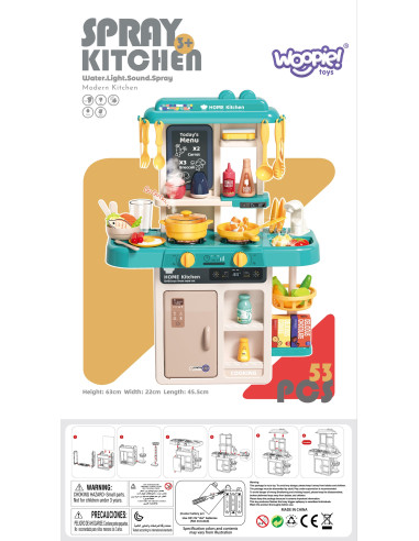 WOOPIE Interactive Kids Kitchen + Accessories