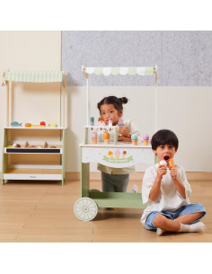 VIGA PolarB Wooden Ice Cream Stand Mobile Ice Cream Parlor 2