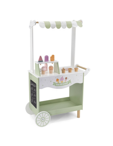 VIGA PolarB Wooden Ice Cream Stand Mobile Ice Cream Parlor