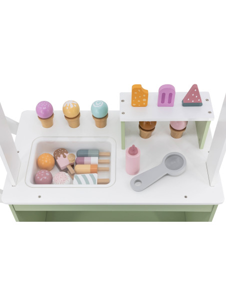 VIGA PolarB Wooden Ice Cream Stand Mobile Ice Cream Parlor