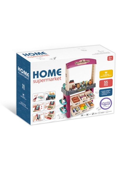 WOOPIE Ice Cream and Sweets Supermarket Light Sound + 55 Acc.