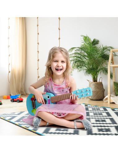 CLASSIC WORLD Wooden Guitar For Kids Toucan