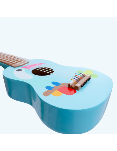 CLASSIC WORLD Wooden Guitar For Kids Toucan