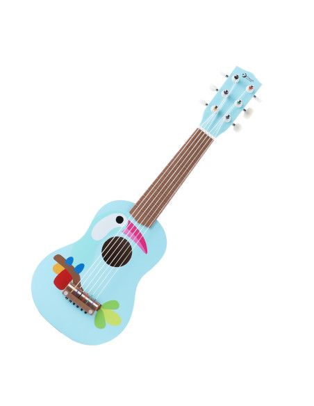 CLASSIC WORLD Wooden Guitar For Kids Toucan