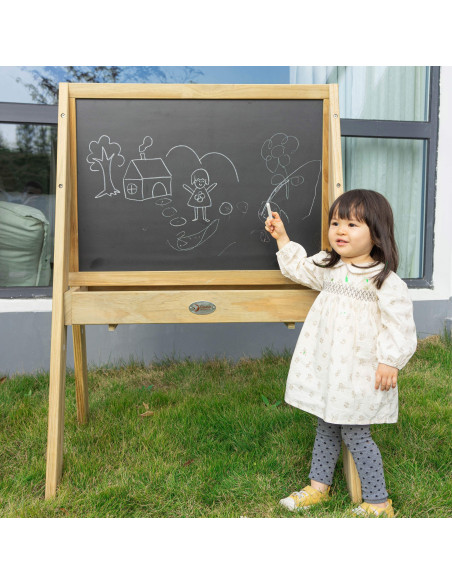 CLASSIC WORLD EDU Wooden Educational Chalkboard