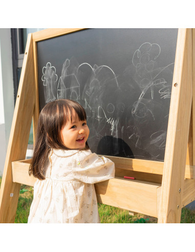 CLASSIC WORLD EDU Wooden Educational Chalkboard