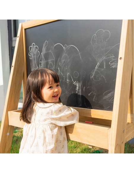 CLASSIC WORLD EDU Wooden Educational Chalkboard