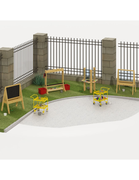 CLASSIC WORLD EDU Wooden Educational Chalkboard