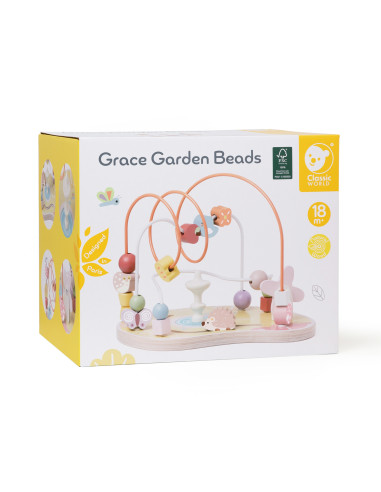 CLASSIC WORLD Educational Maze Intertwining Grace Garden Beads 18m+ FSC