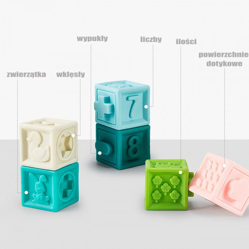 WOOPIE BABY Сенсорные пазлы Сожми пазл Звук Учимся считать 20 эл.