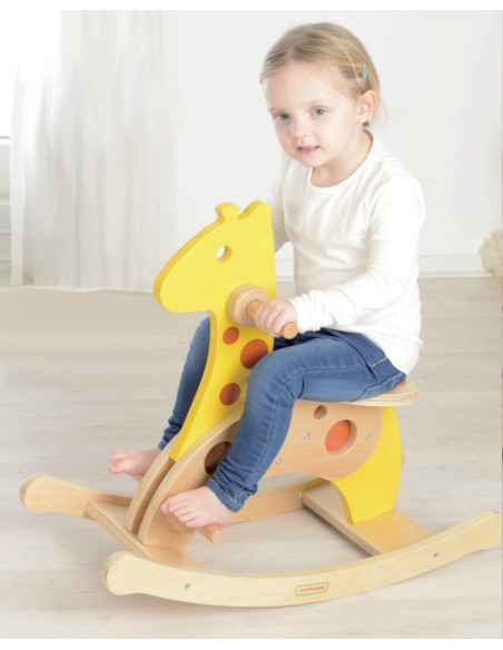 MASTERKIDZ Wooden Rocking Giraffe Rocker