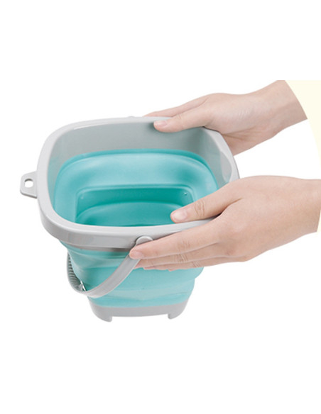 WOOPIE Folding Square Bucket Blue