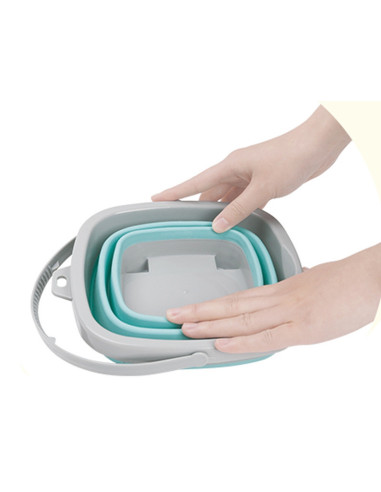 WOOPIE Folding Square Bucket Blue