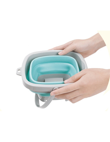 WOOPIE Folding Square Bucket Blue
