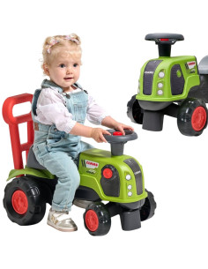 FALK Ride-on Tractor Pusher Baby Claas Arion 470 with Horn