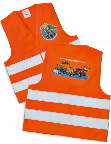 ROLLY TOYS John Deere Pedal Tractor + Free Reflective Vest for Kids