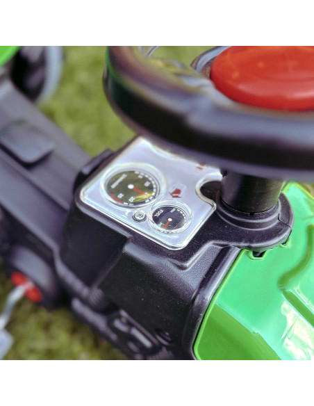 WOOPIE Farmer GoTrac MAXI Pedal Tractor with Silent Wheel Trailer