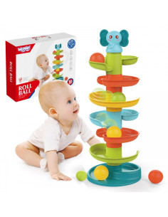 WOOPIE BABY Kulkos takelis Spiralinis rinkinys + 3 kamuoliukai