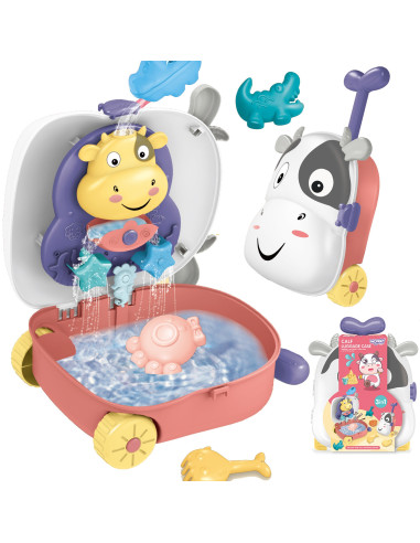 WOOPIE 3-in-1 Sandbox Set Cow Suitcase Water Table