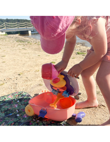 WOOPIE 3-in-1 Sandbox Set Cow Suitcase Water Table