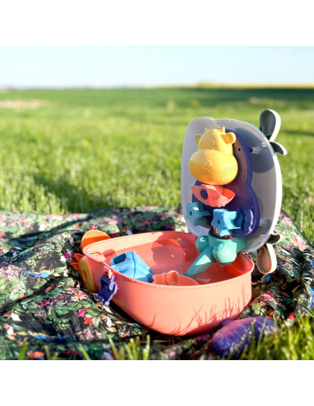 WOOPIE 3-in-1 Sandbox Set Cow Suitcase Water Table