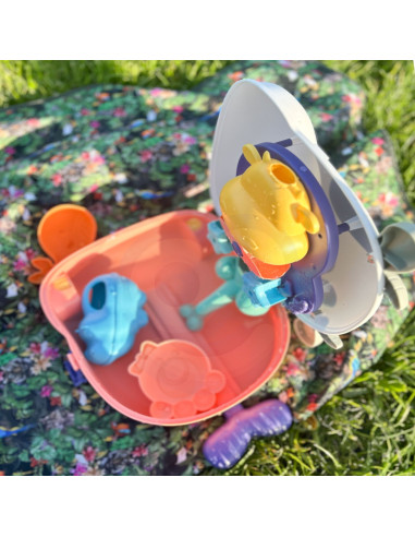 WOOPIE 3-in-1 Sandbox Set Cow Suitcase Water Table