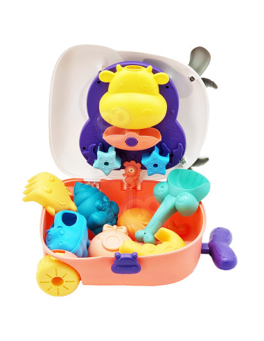 WOOPIE 3-in-1 Sandbox Set Cow Suitcase Water Table