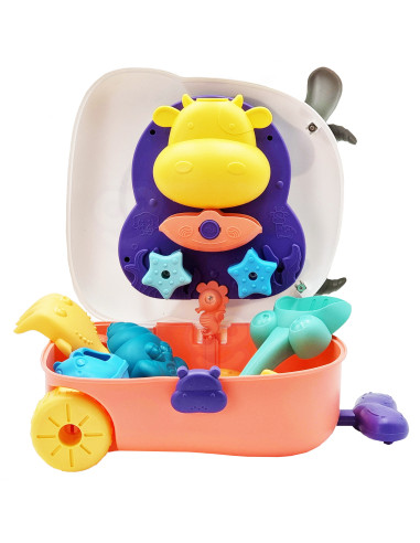 WOOPIE 3-in-1 Sandbox Set Cow Suitcase Water Table