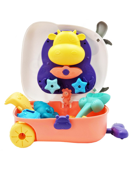 WOOPIE 3-in-1 Sandbox Set Cow Suitcase Water Table