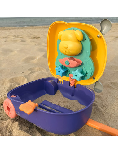 WOOPIE 3-in-1 Sandbox Set, Suitcase, Dog, Water Table