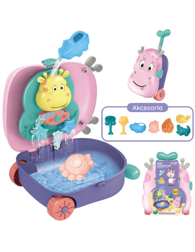 WOOPIE 3-in-1 Sandbox Set: Deer Suitcase + Water Toy