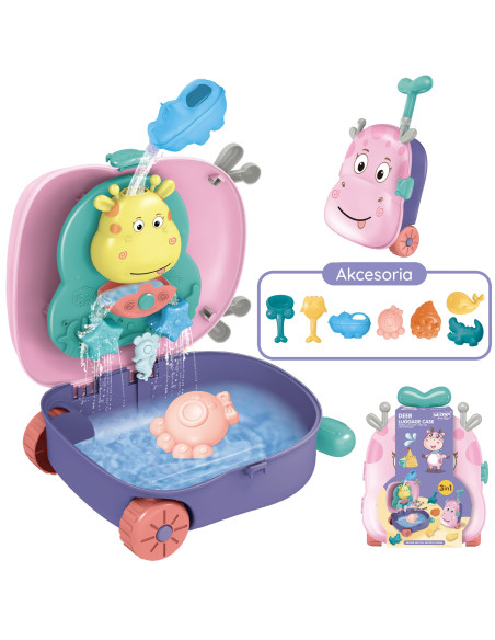 WOOPIE 3-in-1 Sandbox Set: Deer Suitcase + Water Toy