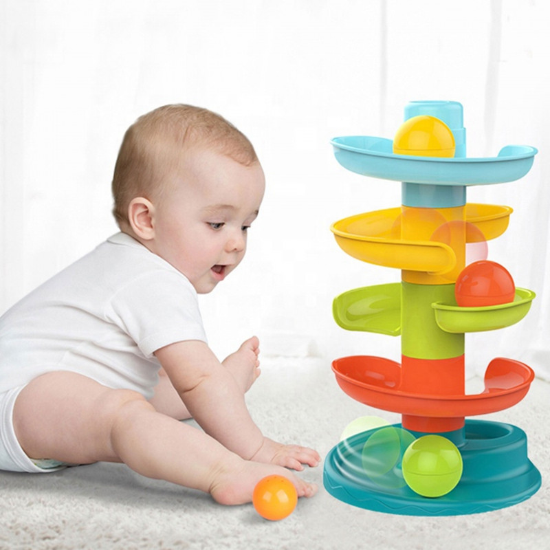 WOOPIE BABY Kulkos takelis Spiralinis rinkinys + 3 kamuoliukai