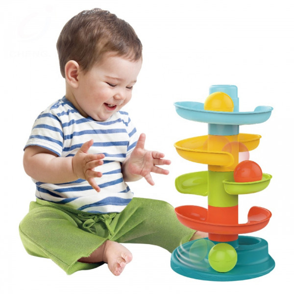 WOOPIE BABY Kulkos takelis Spiralinis rinkinys + 3 kamuoliukai WOOPIE BABY Kulkos takelis Spiralinis rinkinys + 3 kamuoliukai