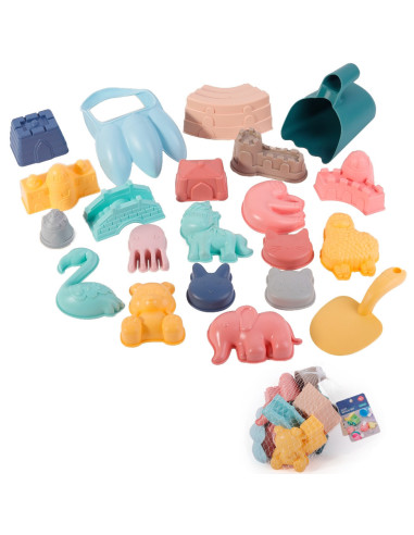 WOOPIE Sand Molds and Shovel Set 21 pcs.