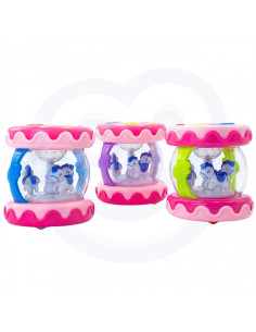 WOOPIE BABY Bębenek Pozytywka Projektor 3w1 Zabawka Muzyczna dla Niemowląt + Walec Roller do Nauki Raczkowania 2