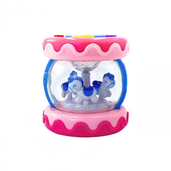 WOOPIE BABY būgnų muzikos dėžutės projektorius "3-in-1" muzikinis kūdikių žaislas + mokymosi ritinėlis WOOPIE BABY būgnų muzikos dėžutės projektorius "3-in-1" muzikinis kūdikių žaislas + mokymosi ritinėlis