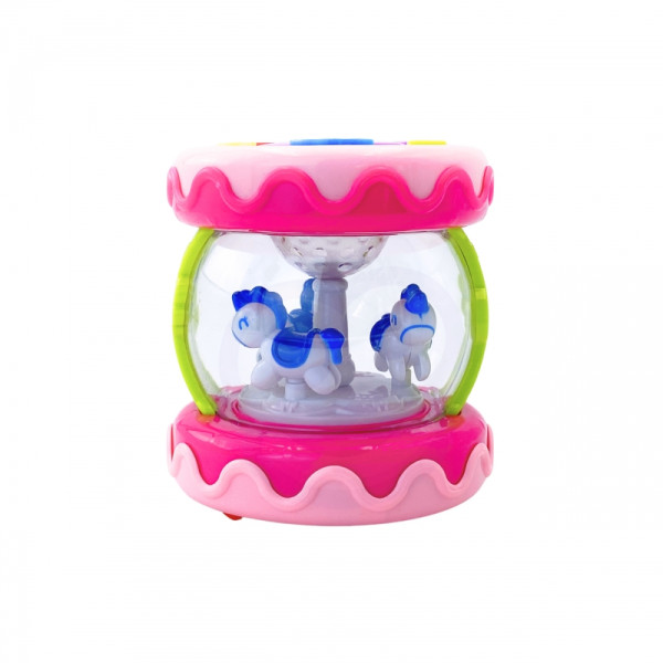 WOOPIE BABY būgnų muzikos dėžutės projektorius "3-in-1" muzikinis kūdikių žaislas + mokymosi ritinėlis WOOPIE BABY būgnų muzikos dėžutės projektorius "3-in-1" muzikinis kūdikių žaislas + mokymosi ritinėlis