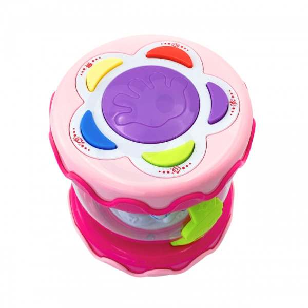 WOOPIE BABY būgnų muzikos dėžutės projektorius "3-in-1" muzikinis kūdikių žaislas + mokymosi ritinėlis WOOPIE BABY būgnų muzikos dėžutės projektorius "3-in-1" muzikinis kūdikių žaislas + mokymosi ritinėlis