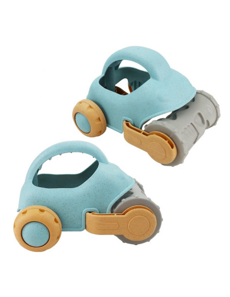 WOOPIE GREEN Sand Play Set with Car, 10 Pieces, BIODEGRADABLE ORGANIC MATERIAL